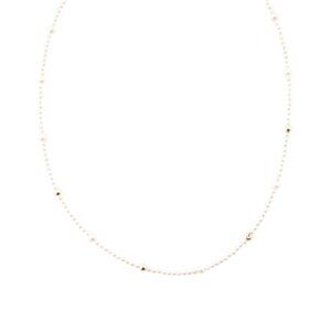 GEORG K Gold/Pearl Made In Usa 14kt Gold Petite Freshwater Pearl Necklace